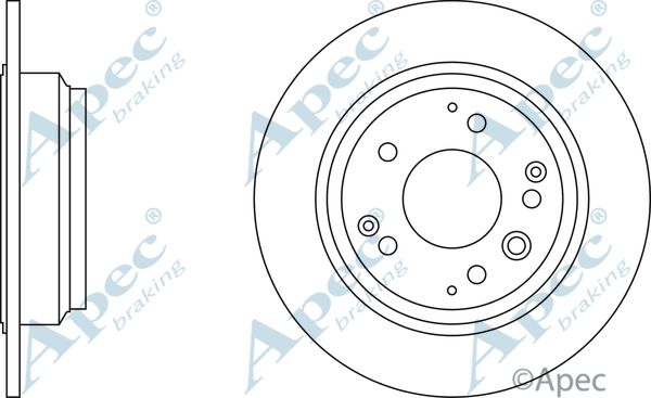 APEC BRAKING stabdžių diskas DSK739